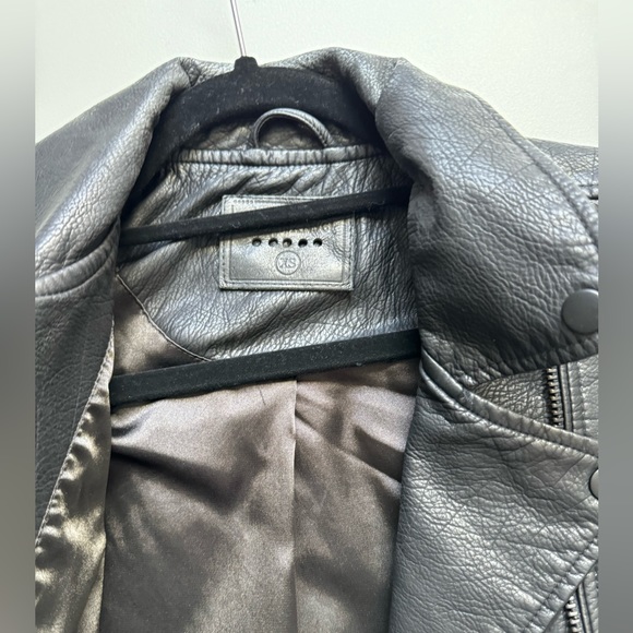 Blank NYC Onyx Vegan Leather Moto Jacket Black XS - Picture 2 of 9